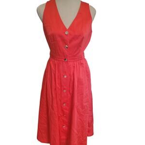 Ted Baker size 4 US Large Cotton Midi Dress